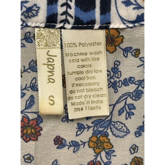 Japna Kimono Open Front Duster‎ Womens Small Boho Floral Short Sleeve Cardigan - Picture 4 of 7